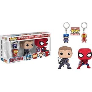 Funko Pop | Captain America, Iron Man, Hawkeye, Spider-Man